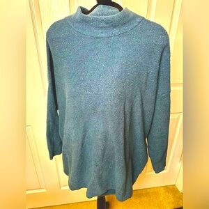 J Jill Oversized Sweater with slits and ties down the side